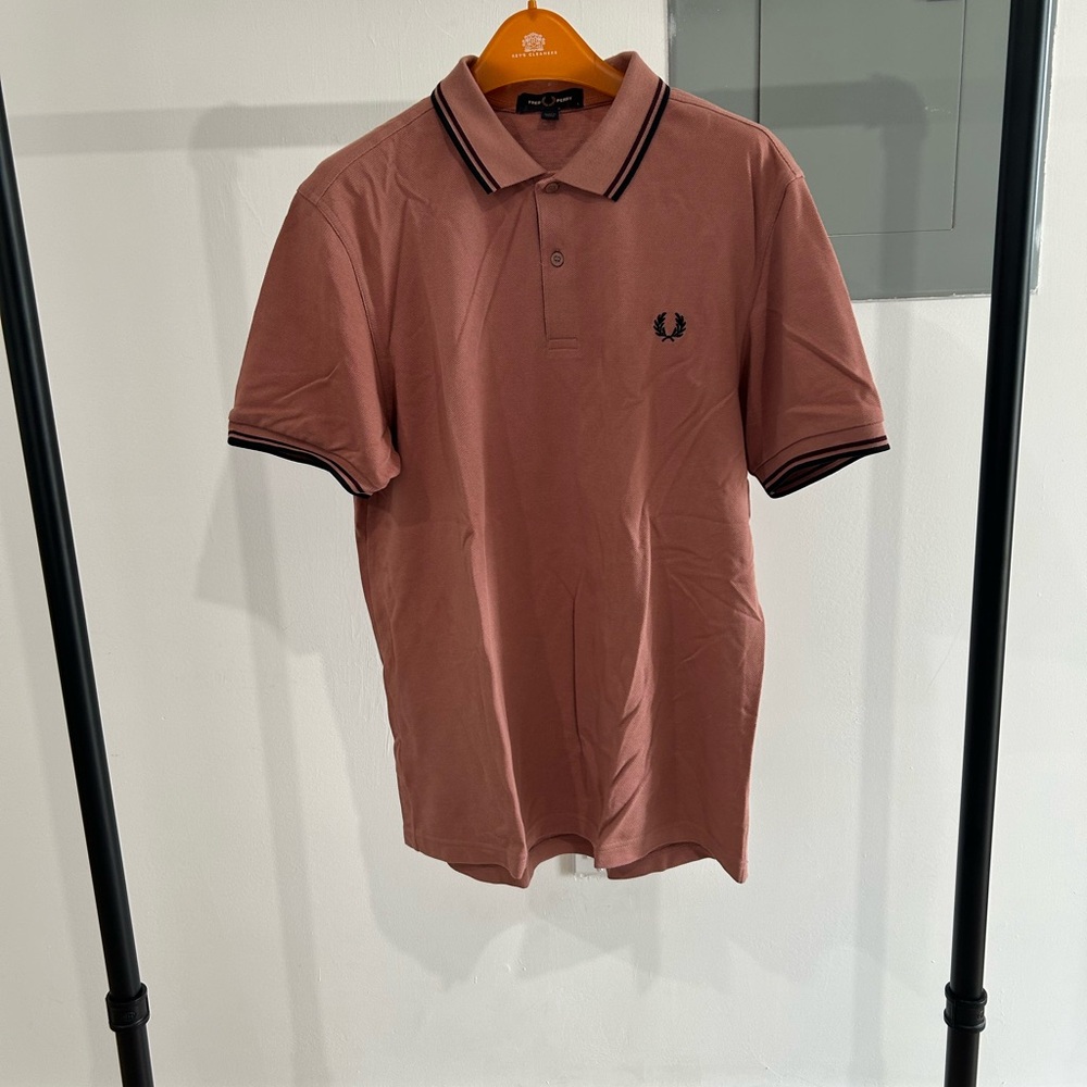 Fred Perry Men's Polo Shirt - Paisley Pink/Salmon